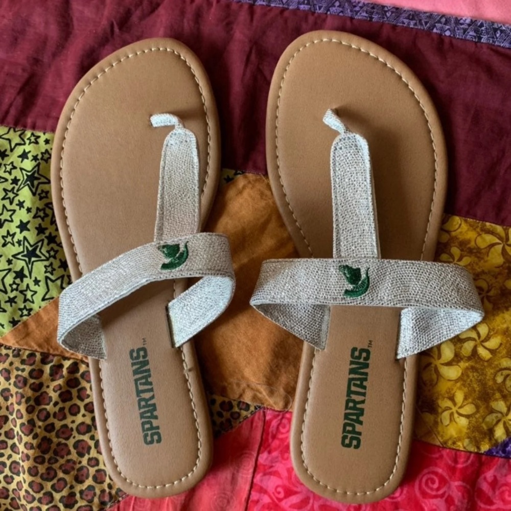 msu spartan sandals